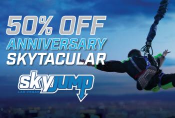 SkyJump Anniversary Sale with Half Off Leaps